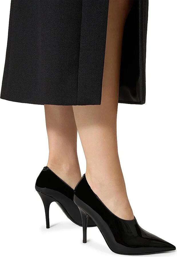Women's Le Salon 105MM Patent Leather Pumps - Black - Size 7 - Image 6