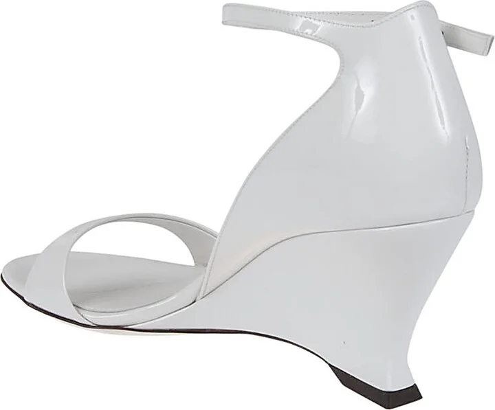 Women's Leather Adjustable Wedge Sandals - Image 3