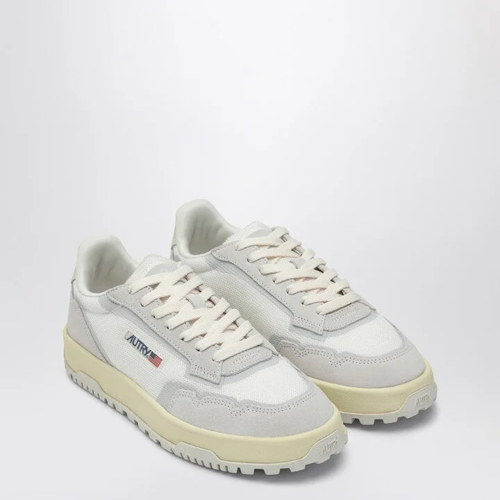 Women's / Leather And Mesh Low Clc Trainer