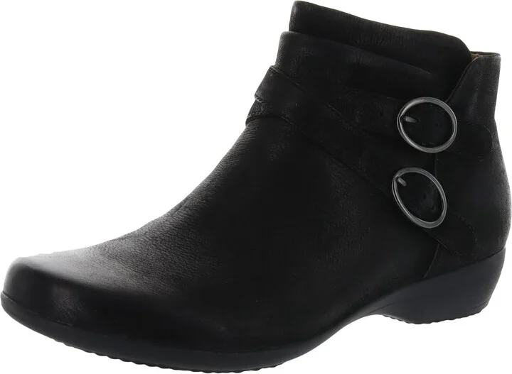Womens Leather Ankle Booties