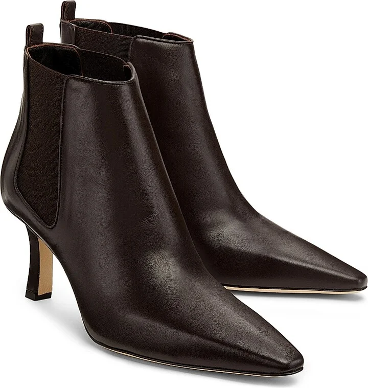 Women's Leather Ankle Boots - Black - Size 11.5 - Image 7