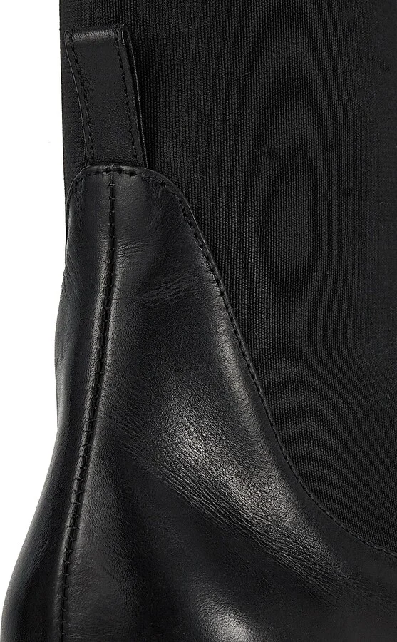 Women's Leather Ankle Boots - Black - Size 5 - Image 6