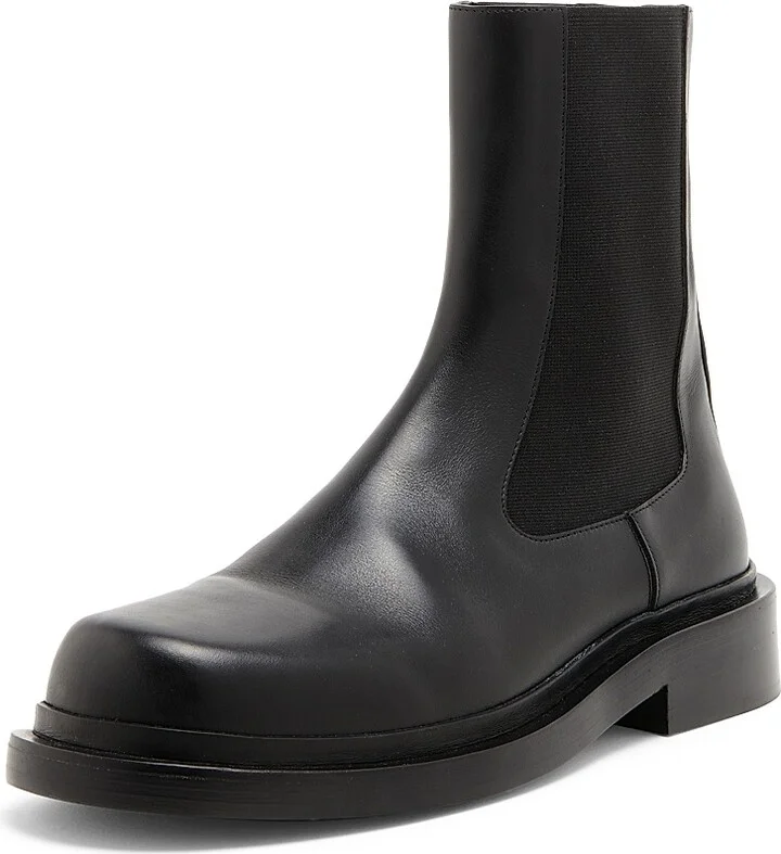 Women's Leather Ankle Boots - Black - Size 6 - Image 2