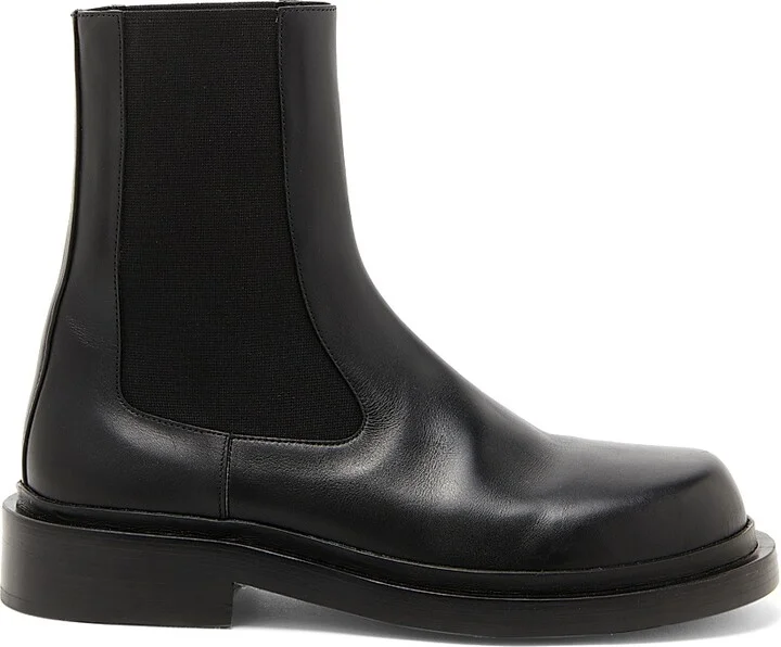 Women's Leather Ankle Boots - Black - Size 6