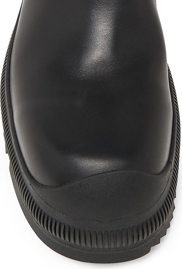 Women's Leather Ankle Boots - Black - Size 7 - Image 4