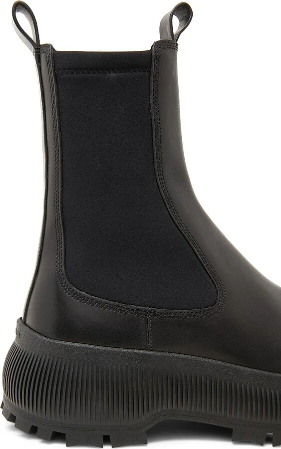 Women's Leather Ankle Boots - Black - Size 7 - Image 6