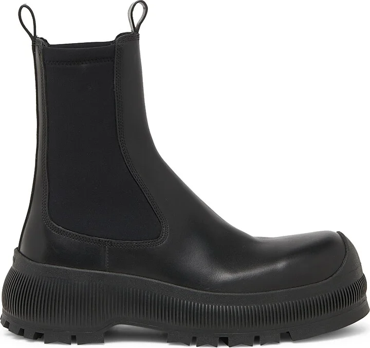 Women's Leather Ankle Boots - Black - Size 7