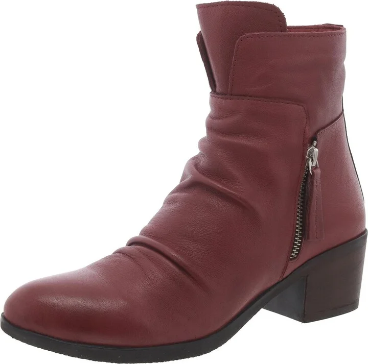 Womens Leather Ankle Boots
