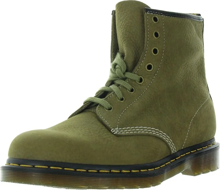 Womens Leather Ankle Combat & Lace-up Boots
