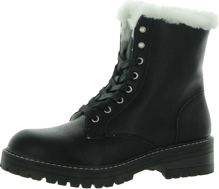 Womens Leather Ankle Winter & Snow Boots