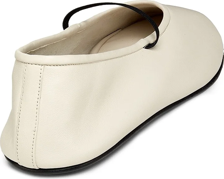 Women's Leather Ballet Flats - Black - Size 5.5 - Image 6