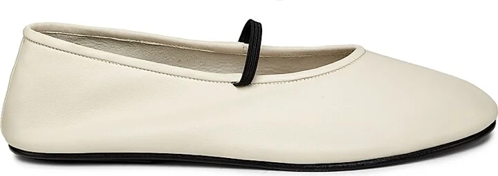 Women's Leather Ballet Flats - Black - Size 5.5 - Image 9