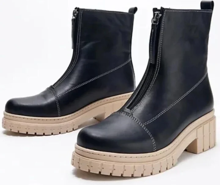 Women's Leather Bonaire Bordo Bootie In Black