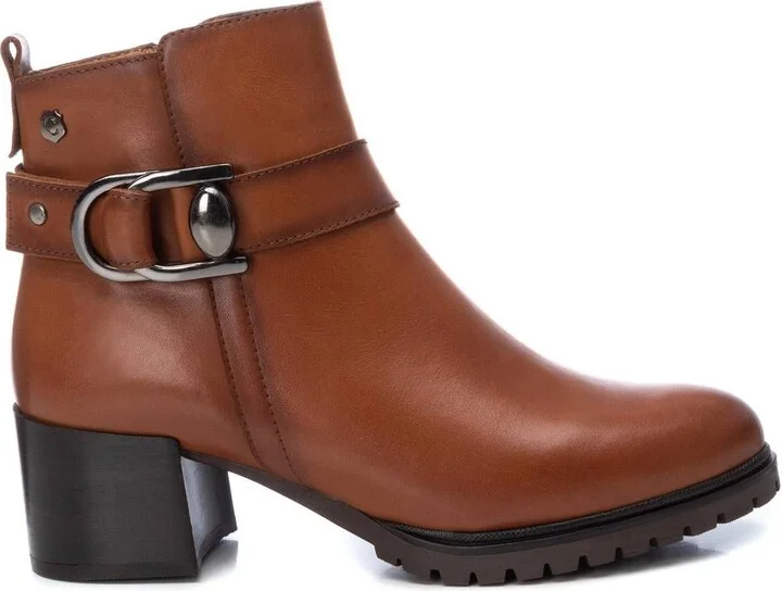 Women's Leather Booties By XTI
