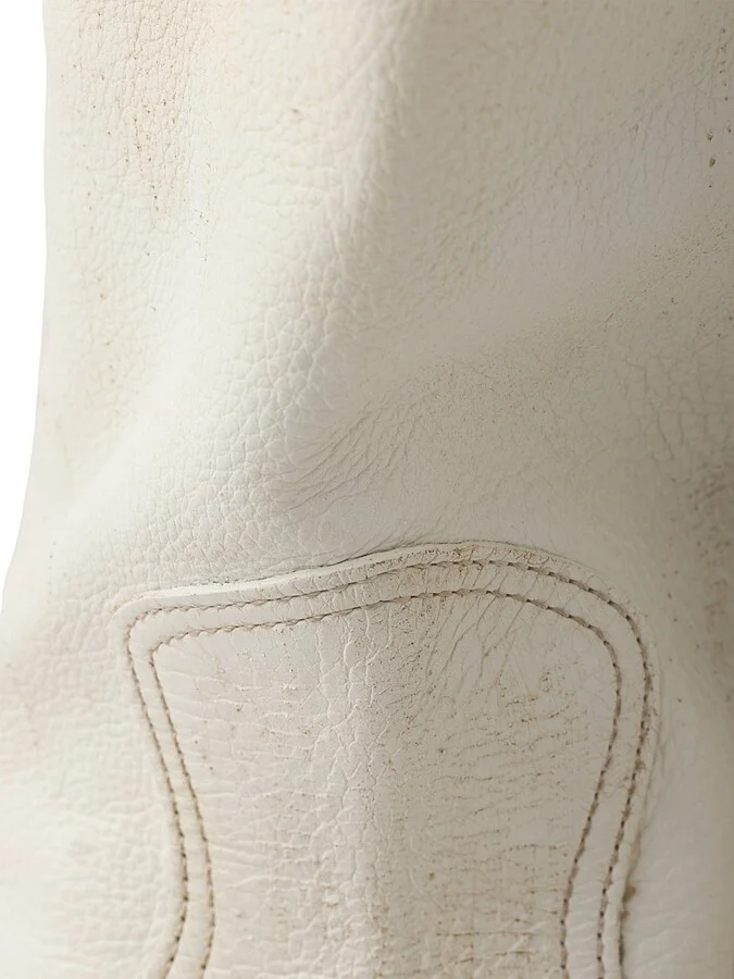 Women's Leather Boots - Beige Khaki - Size 9 - Image 5