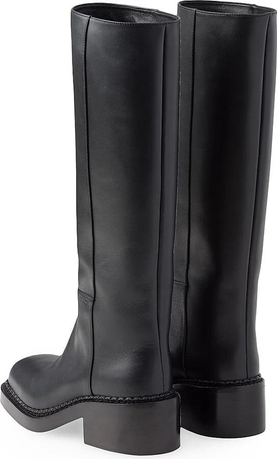Women's Leather Boots - Black - Size 7 - Image 3