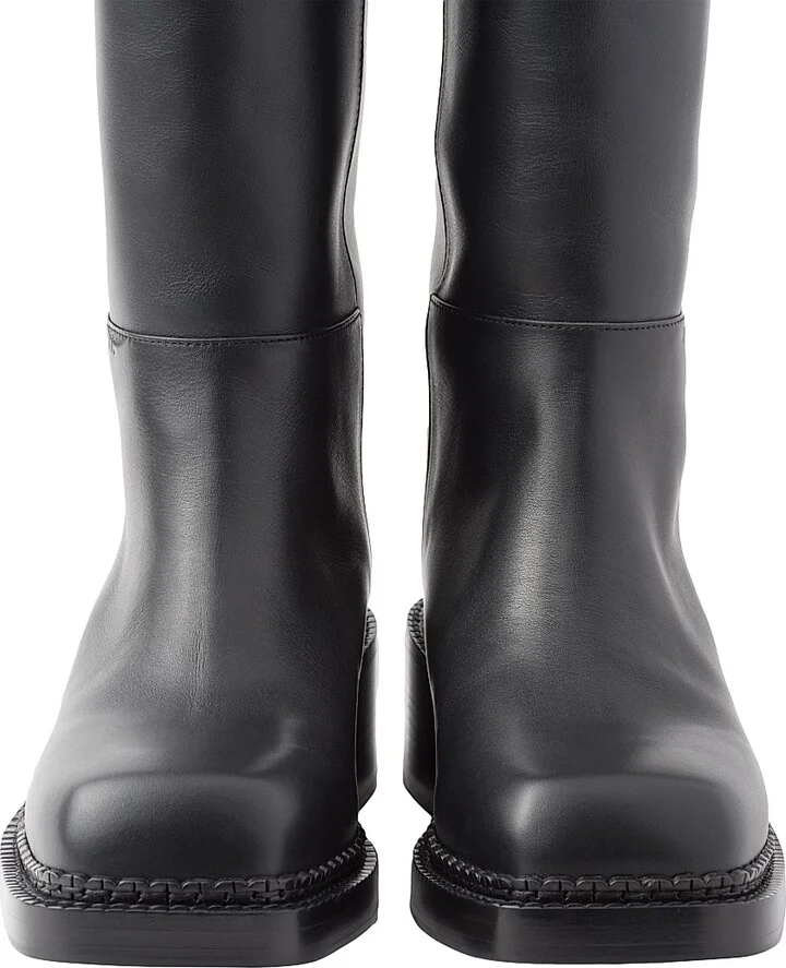 Women's Leather Boots - Black - Size 7 - Image 4