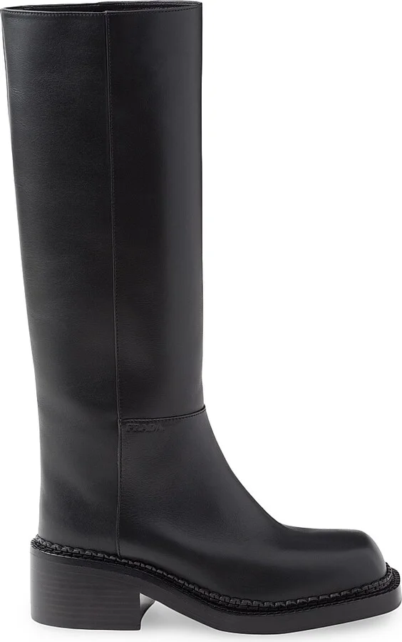 Women's Leather Boots - Black - Size 7