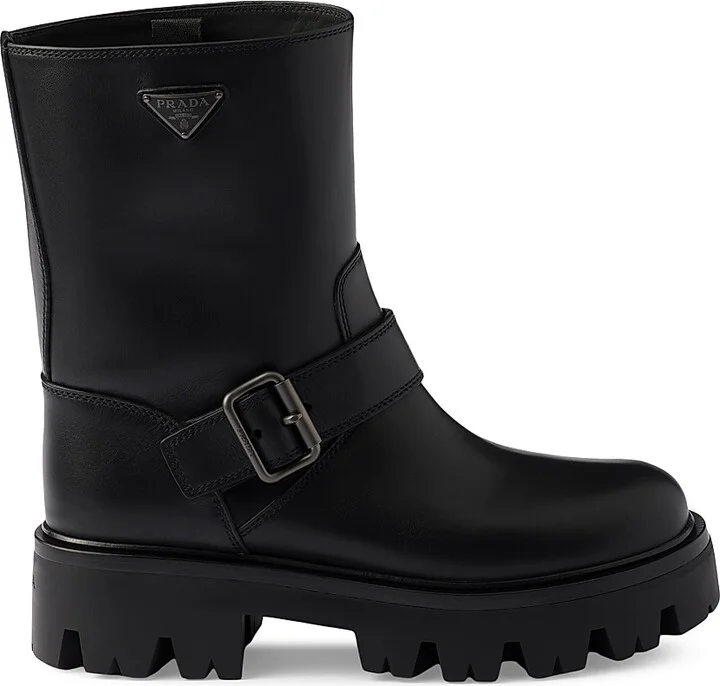 Women's Leather Boots - Black - Size 7