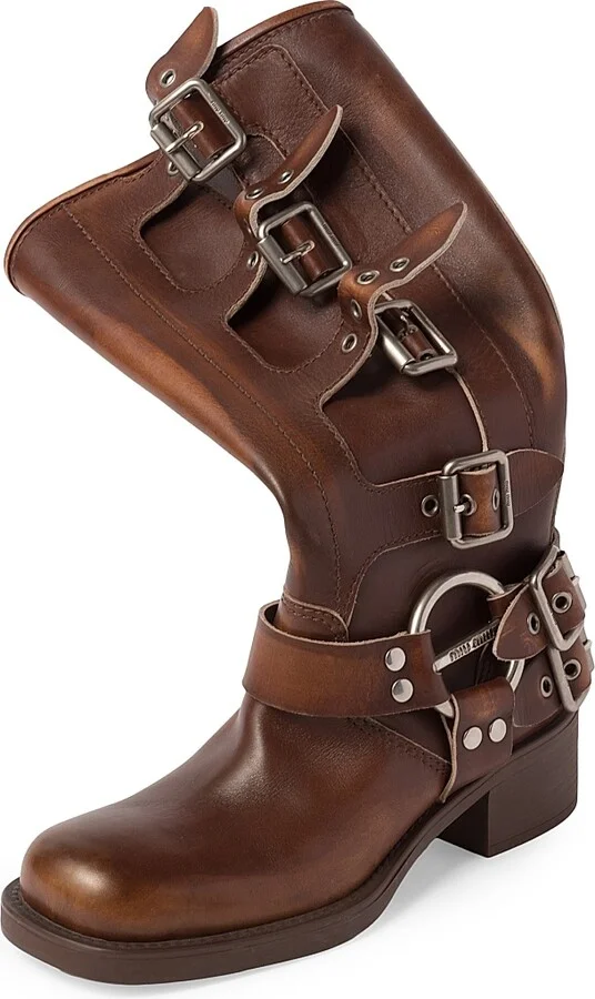Women's Leather Boots - Brown - Size 6 - Image 2