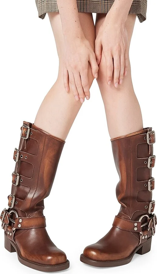 Women's Leather Boots - Brown - Size 6 - Image 4