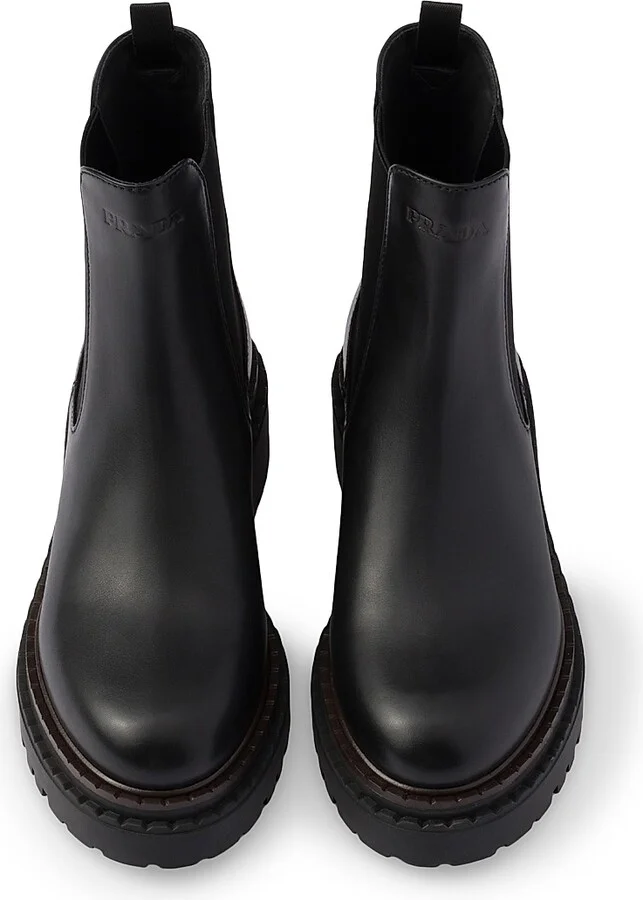 Women's Leather Chelsea Boots - Black - Size 6 - Image 3