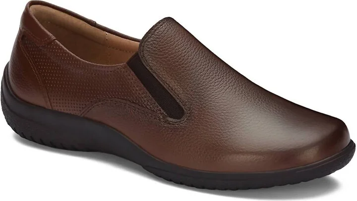 Women's Leather Comfort Moccasins Shoes In Brown