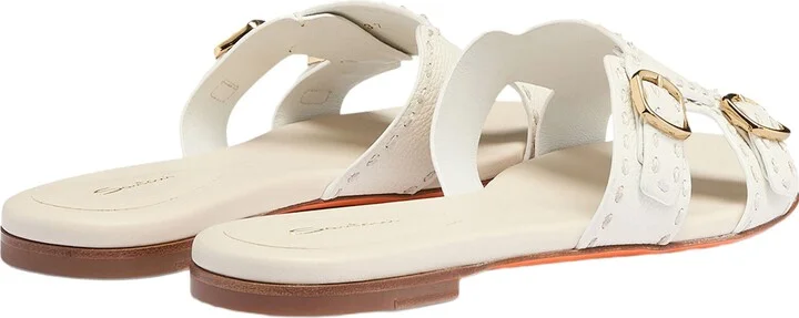Women's leather double-buckle Didi slide sandal - Image 4