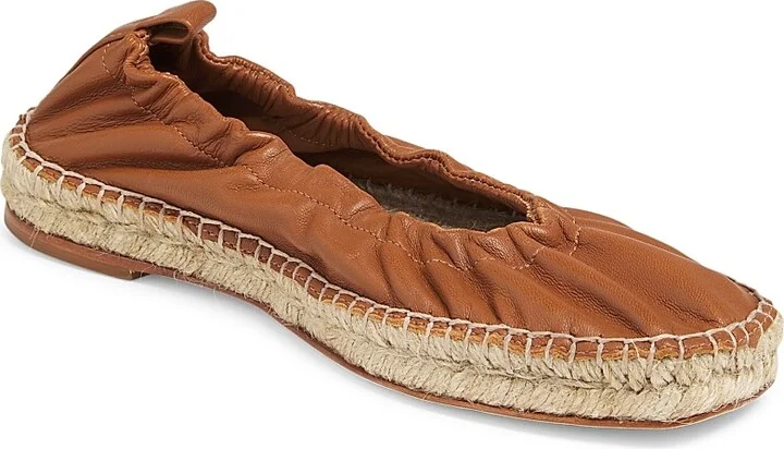 Women's Leather Espadrilles - Miele - Size 5 - Image 2