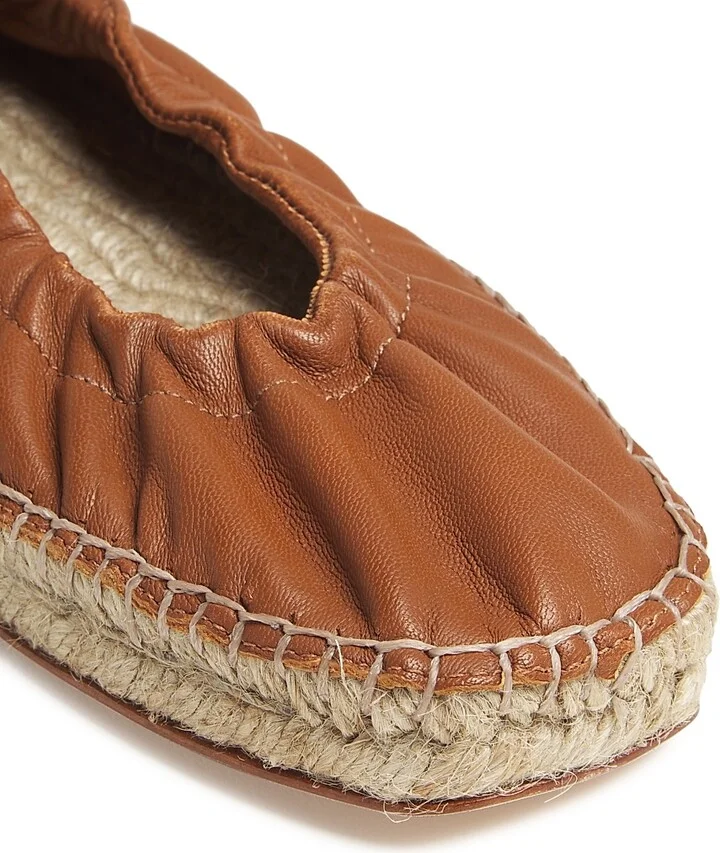 Women's Leather Espadrilles - Miele - Size 5 - Image 6