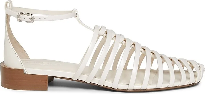 Women's Leather Fisherman Sandals - Yogurt - Size 5.5