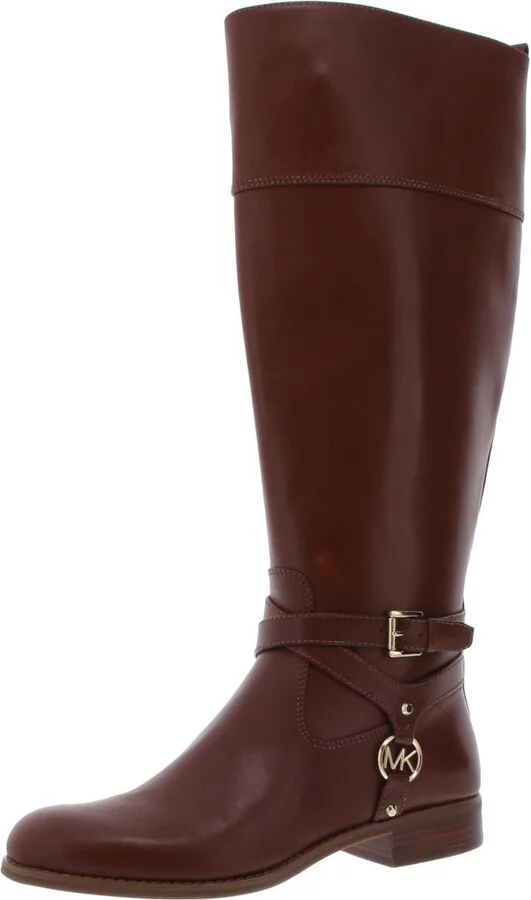 Womens Leather Harness Riding Boots