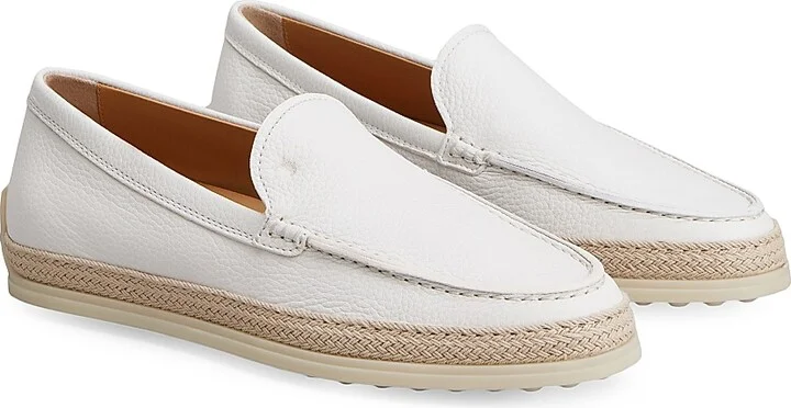 Women's Leather Loafers - Bianco Calce - Size 5.5 - Image 2