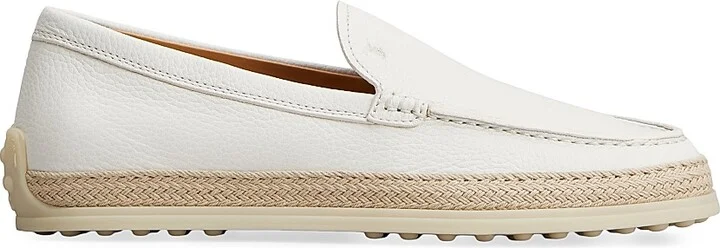 Women's Leather Loafers - Bianco Calce - Size 5.5