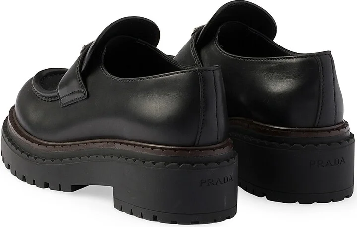 Women's Leather Loafers - Black - Size 5 - Image 4