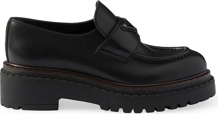 Women's Leather Loafers - Black - Size 5