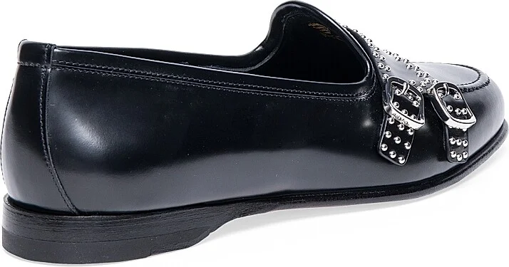 Women's Leather Loafers - Black - Size 6.5 - Image 3