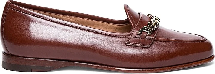 Women's Leather Loafers - Brown - Size 6.5