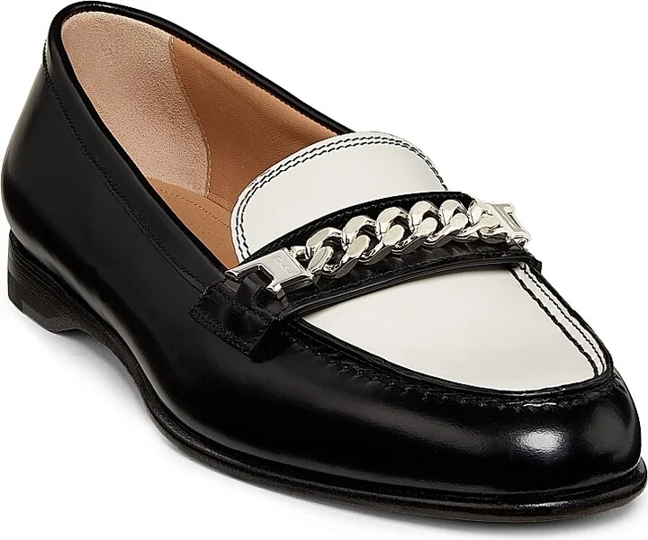 Women's Leather Loafers - Charcoal Grey - Size 5.5 - Image 2