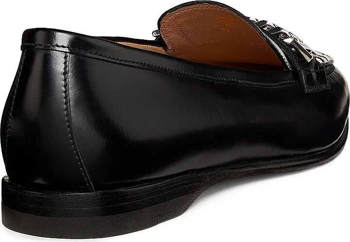 Women's Leather Loafers - Charcoal Grey - Size 5.5 - Image 3