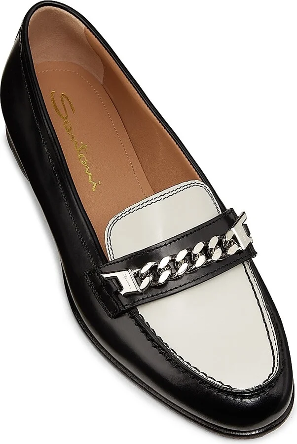 Women's Leather Loafers - Charcoal Grey - Size 5.5 - Image 4