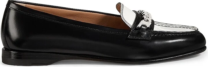 Women's Leather Loafers - Charcoal Grey - Size 5.5