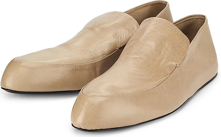 Women's Leather Loafers - Dark Sand - Size 7 - Image 2
