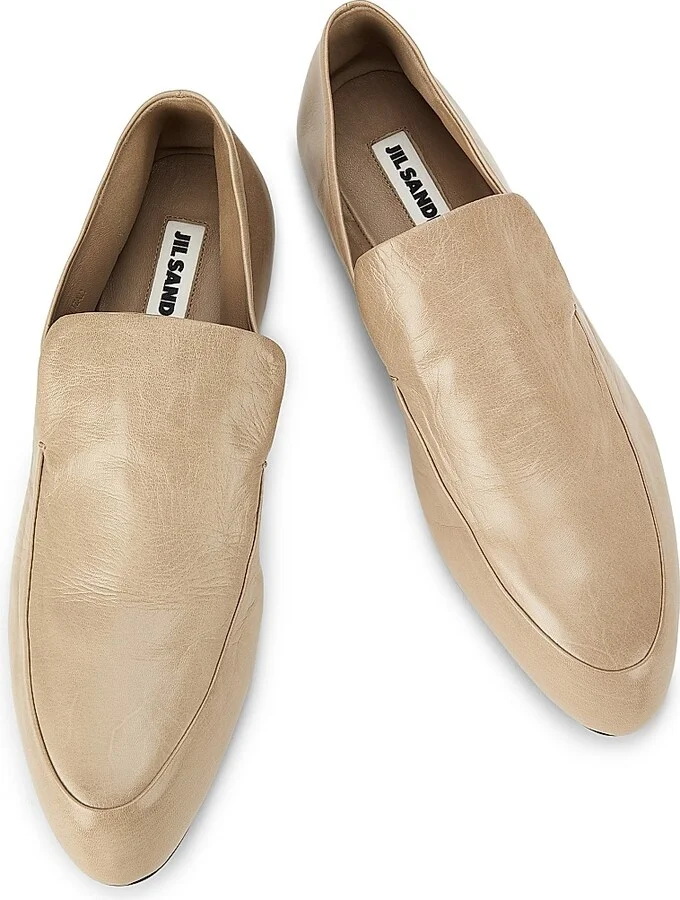 Women's Leather Loafers - Dark Sand - Size 7 - Image 4