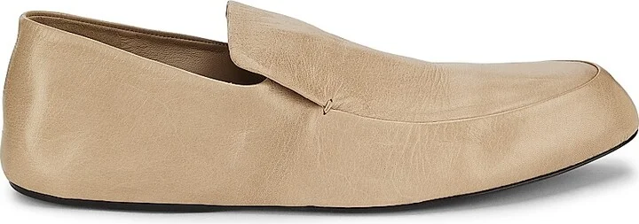 Women's Leather Loafers - Dark Sand - Size 7
