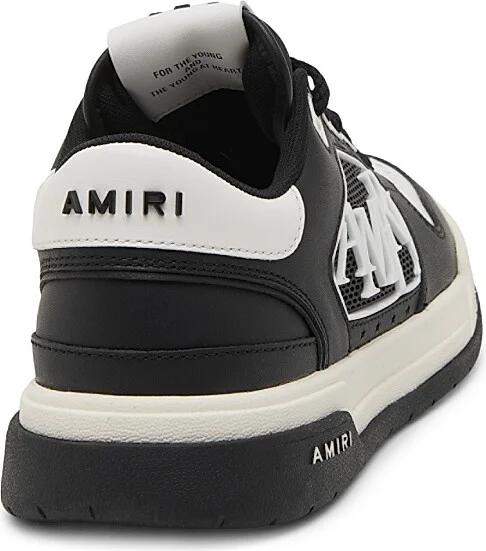 Women's Leather Logo Platform Sneakers - Black - Size 11 - Image 3