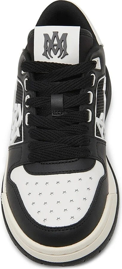 Women's Leather Logo Platform Sneakers - Black - Size 11 - Image 4