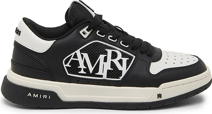 Women's Leather Logo Platform Sneakers - Black - Size 11