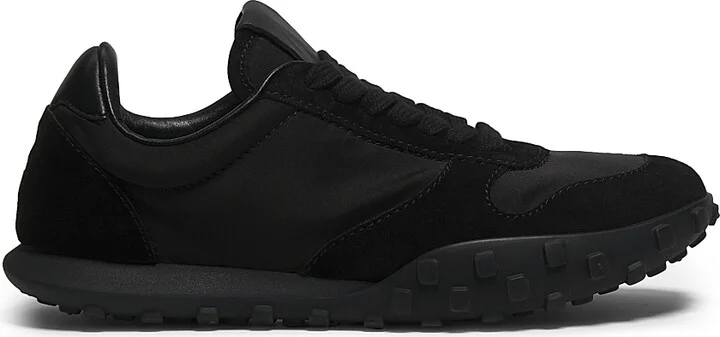 Women's Leather Low-Top Sneakers - Black - Size 7