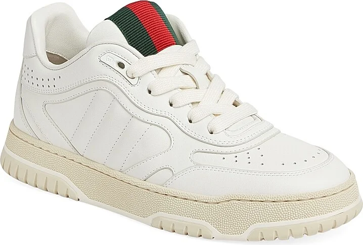 Women's Leather Low-Top Sneakers - Great White - Size 6 - Image 2